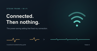 Steam Frame Wi-Fi troubleshooting: connected, then nothing